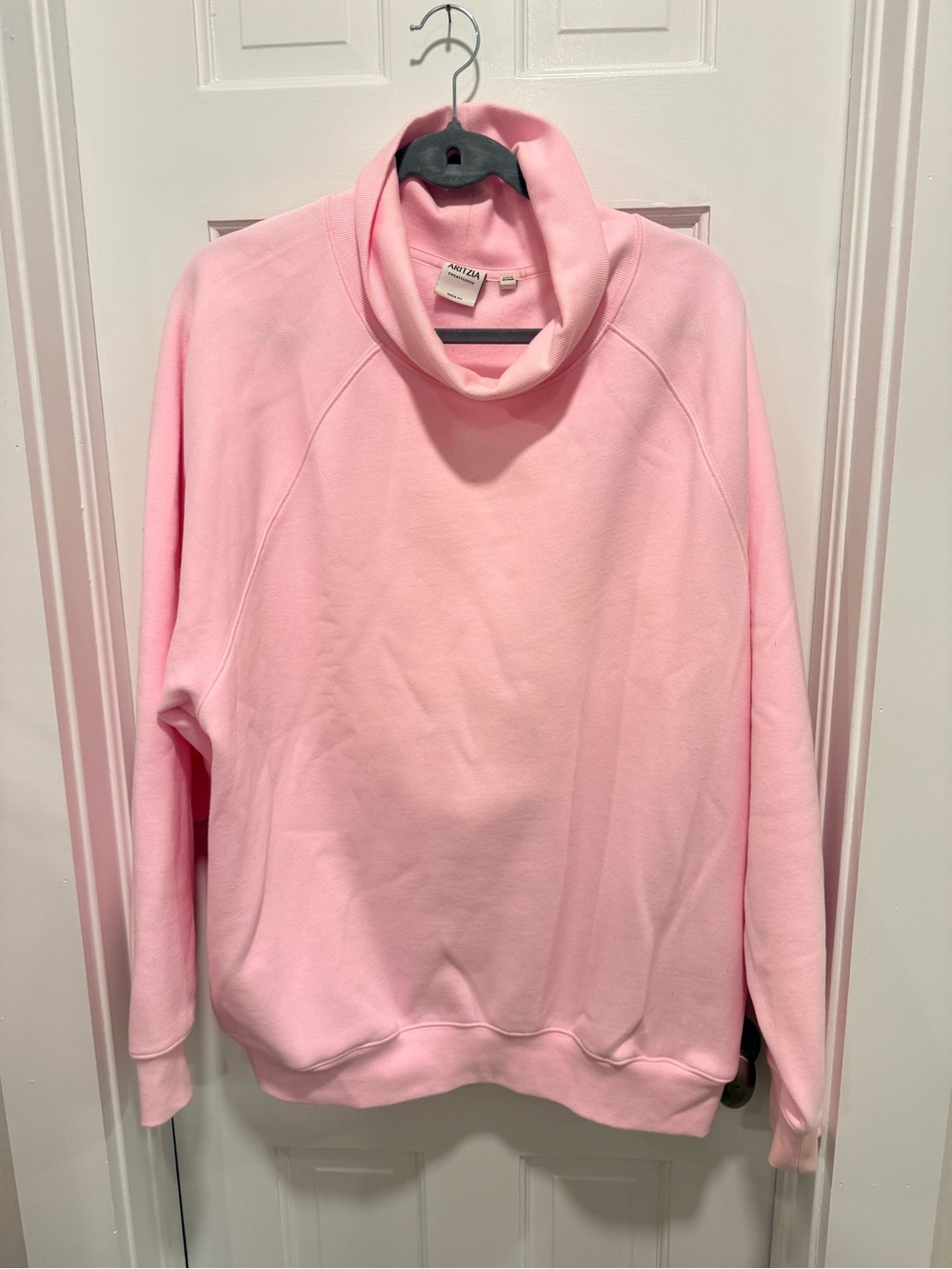 Aritzia Light Pink Cowl Neck Sweatshirt